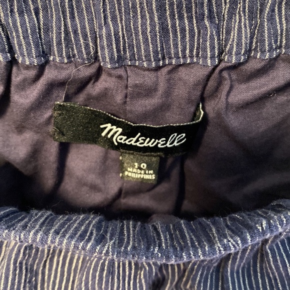 EUC Madewell Off the Shoulder Striped Dress (Size 10) - Picture 3 of 3